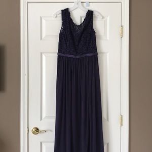 David’s bridal Lapis bridesmaid dress
